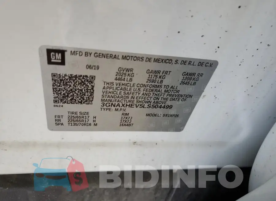 3GNAXHEV5LS504499 Photo# 13