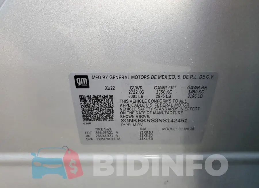 3GNKBKRS3NS142451 Photo# 14