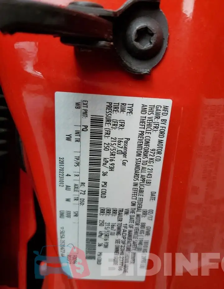 1FADP3F23HL237766 Photo# 12