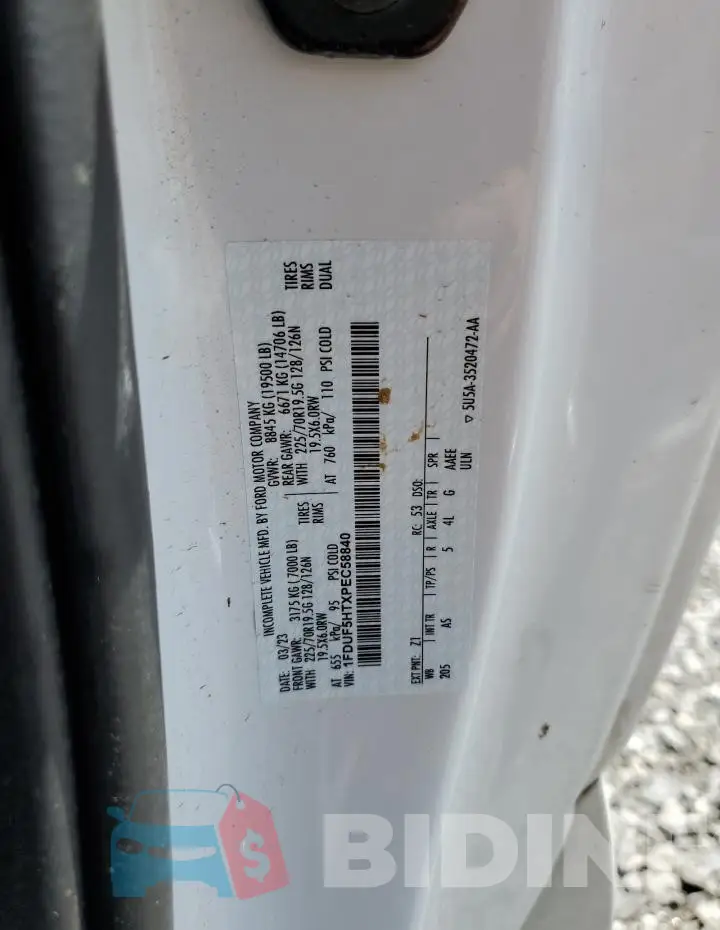 1FDUF5HTXPEC58840 Photo# 12