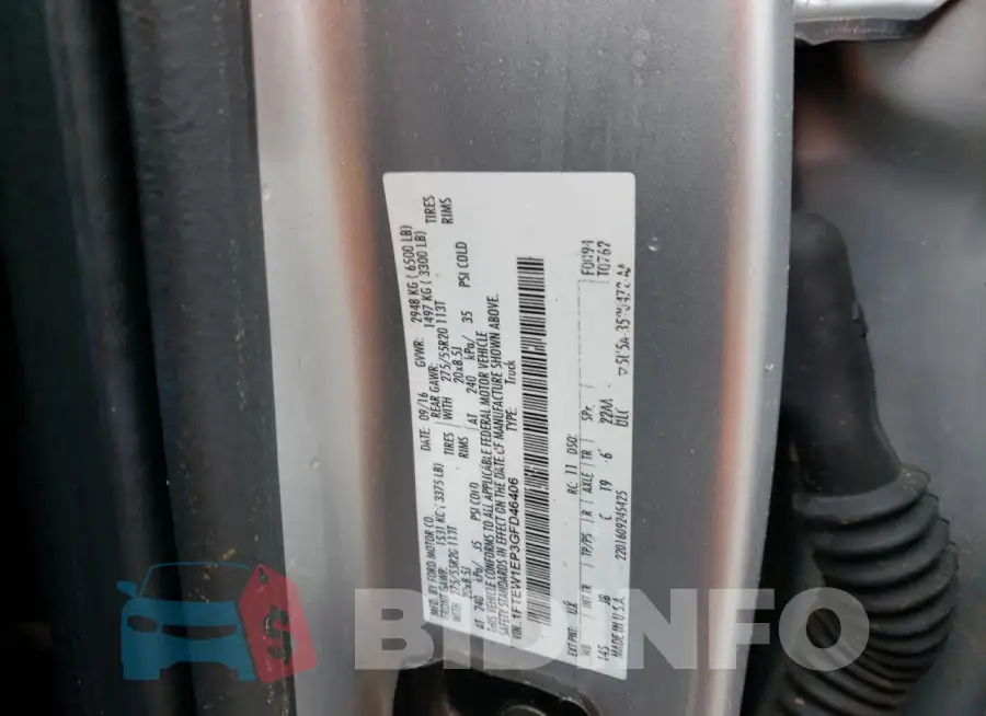 1FTEW1EP3GFD46406 Photo# 12