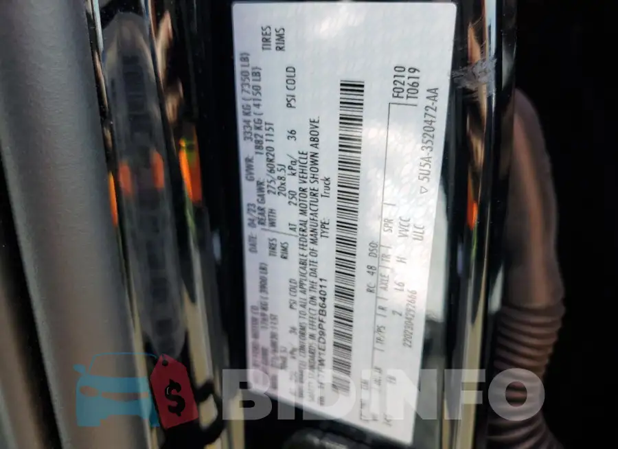 1FTFW1ED9PFB64011 Photo# 12