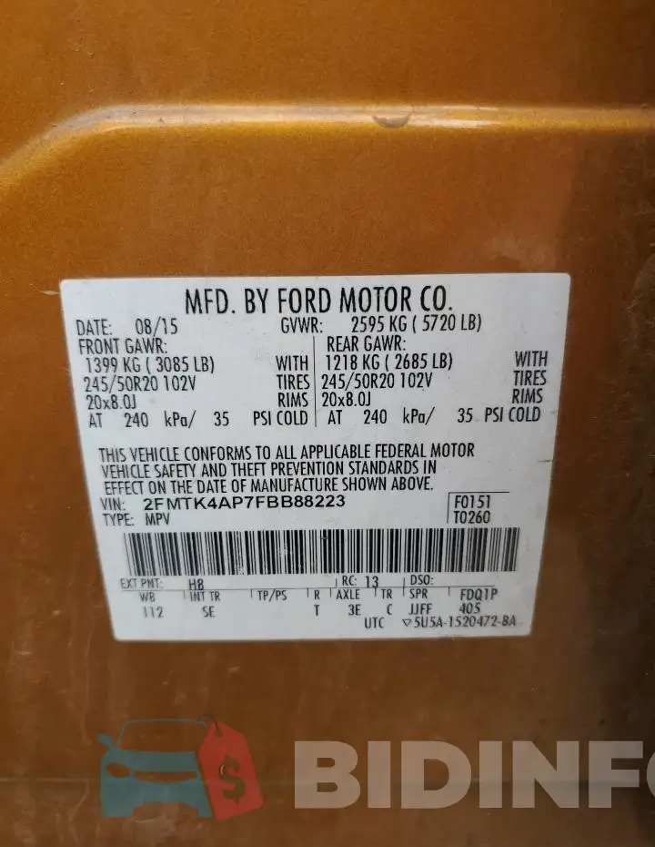 2FMTK4AP7FBB88223 Photo# 13