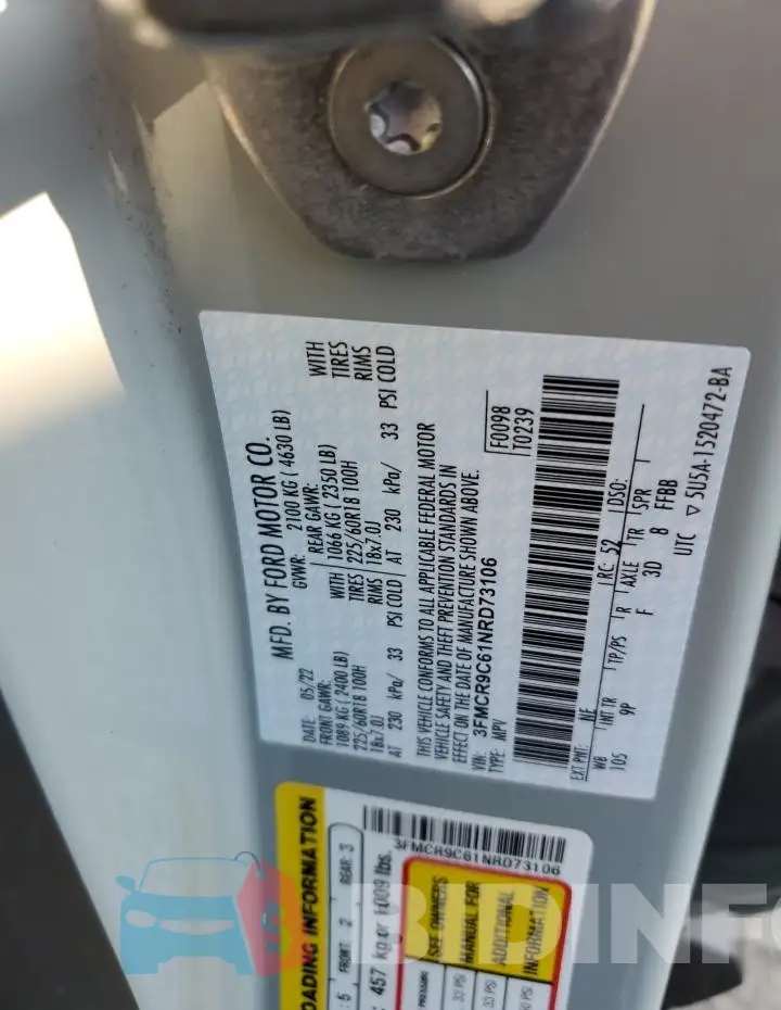 3FMCR9C61NRD73106 Photo# 13