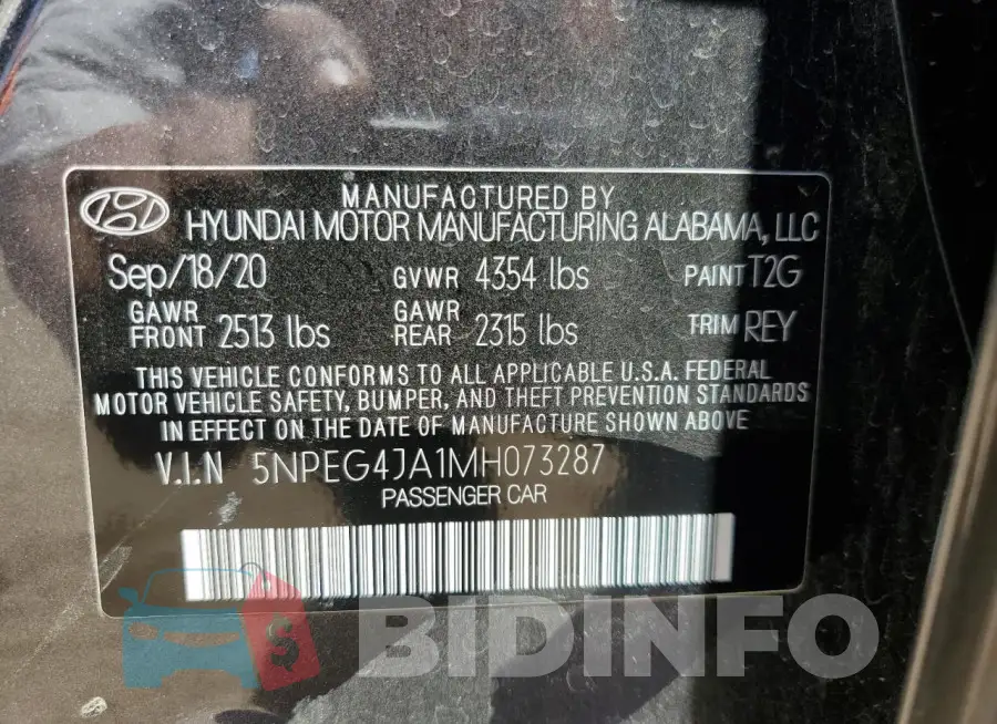 5NPEG4JA1MH073287 Photo# 13