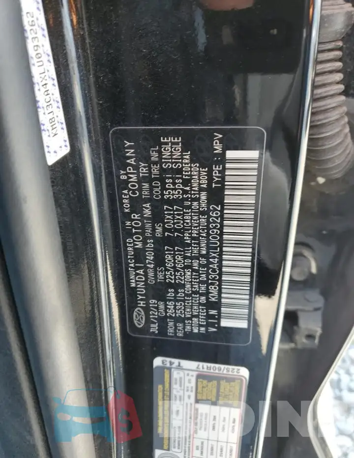KM8J3CA4XLU093262 Photo# 13