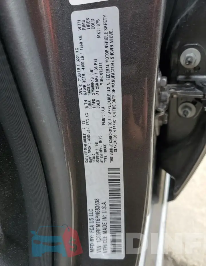 1C6SRFMT6PN683638 Photo# 12
