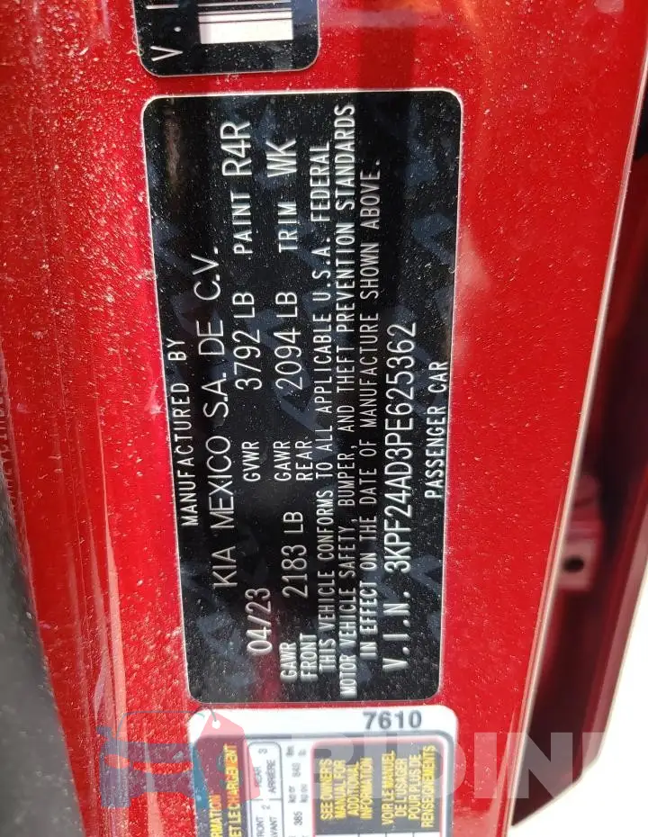 3KPF24AD3PE625362 Photo# 13