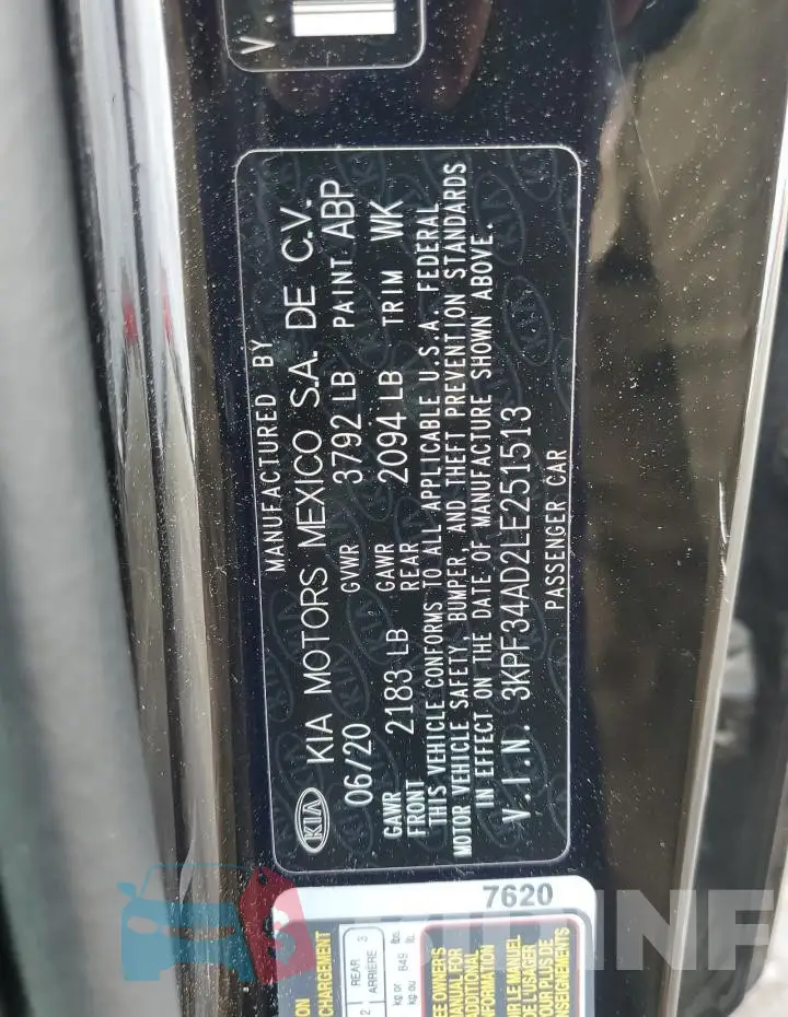 3KPF34AD2LE251513 Photo# 12