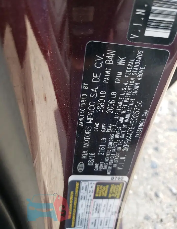 3KPFK4A76HE035734 Photo# 12