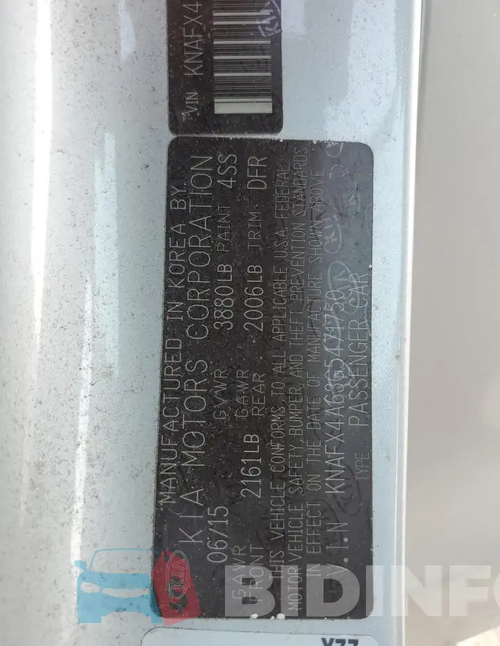 KNAFX4A63G5471750 Photo# 12