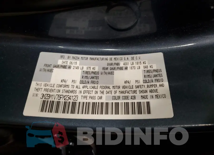 3MZBM1V76FM234123 Photo# 12