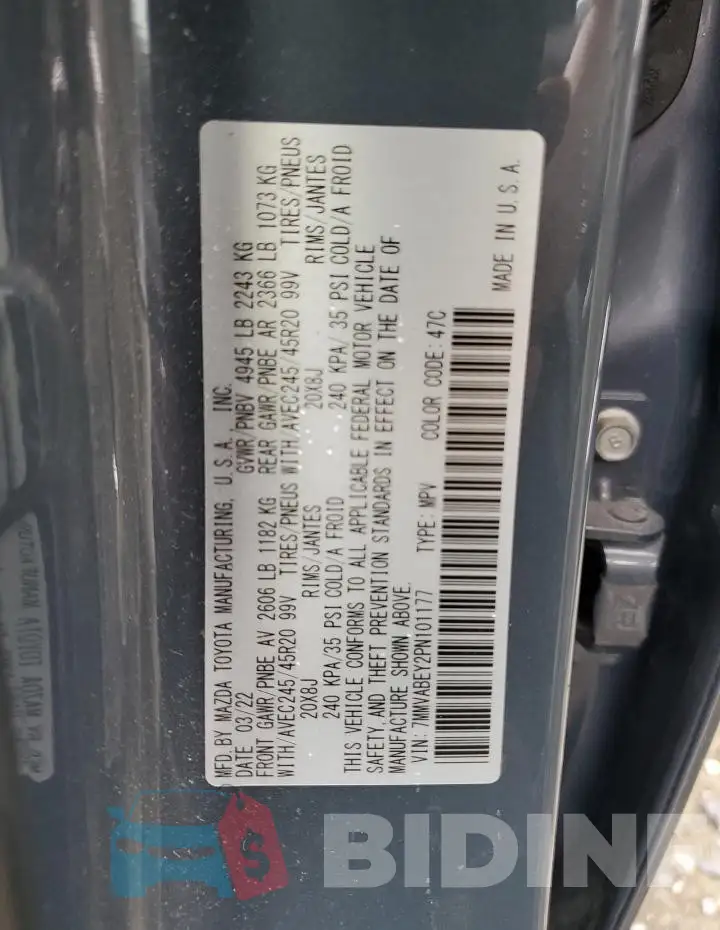 7MMVABEY2PN101177 Photo# 12