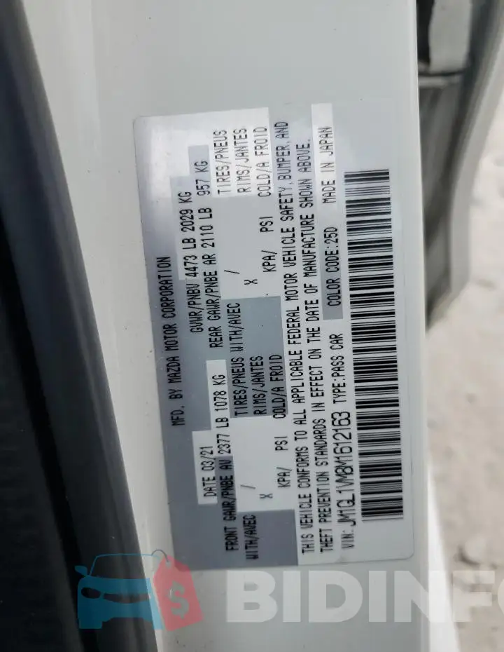 JM1GL1VM8M1612163 Photo# 12