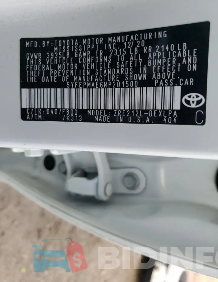 5YFEPMAE6MP201500 Photo# 13