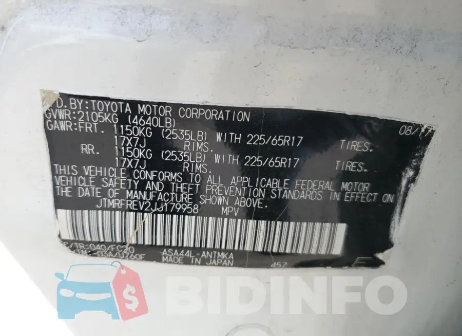 JTMRFREV2JJ179958 Photo# 13