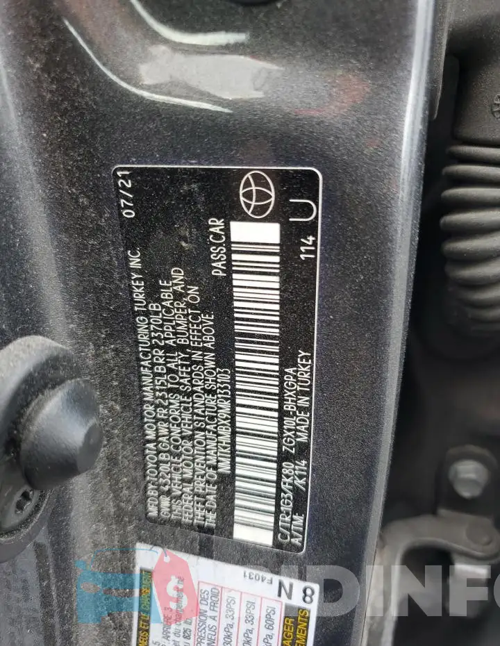 NMTKHMBX9MR133103 Photo# 12