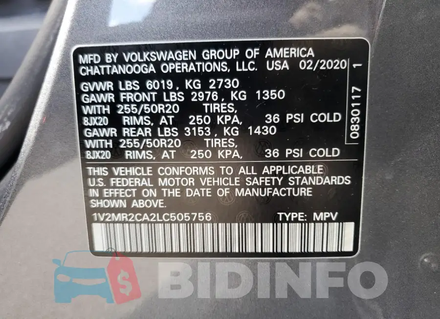 1V2MR2CA2LC505756 Photo# 13