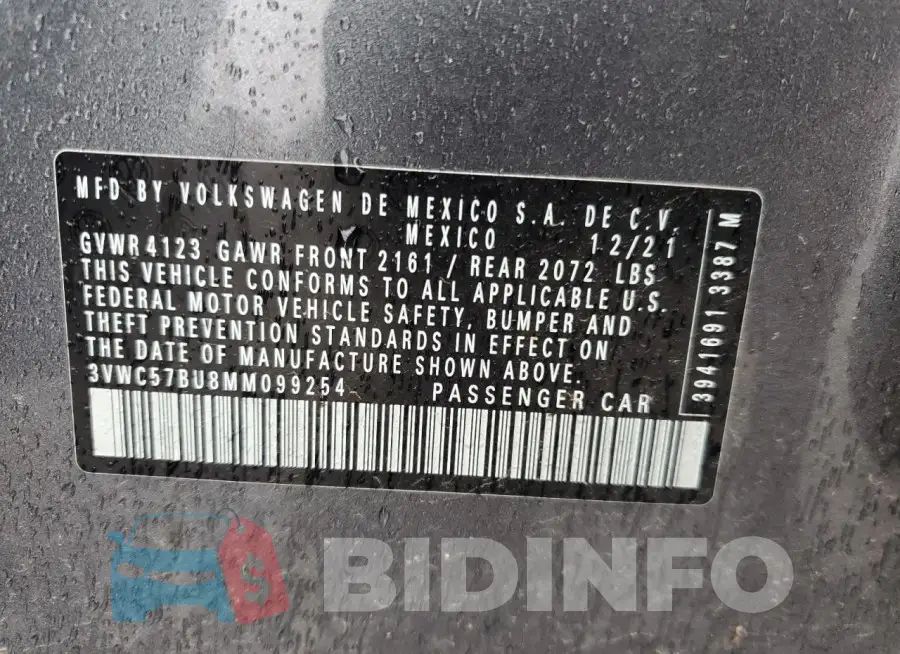3VWC57BU8MM099254 Photo# 12