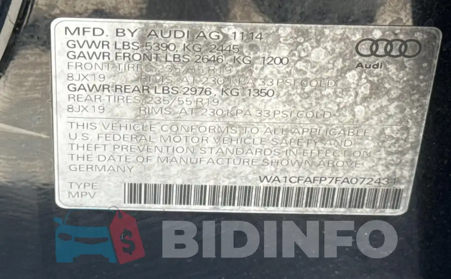 WA1CFAFP7FA072431 Photo# 10