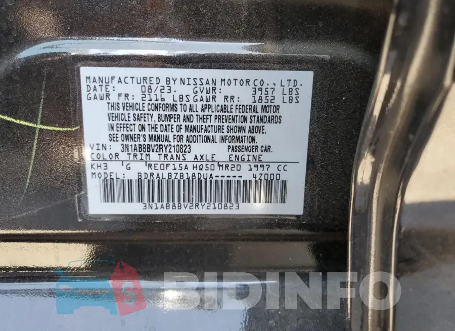 3N1AB8BV2RY210823 Photo# 12