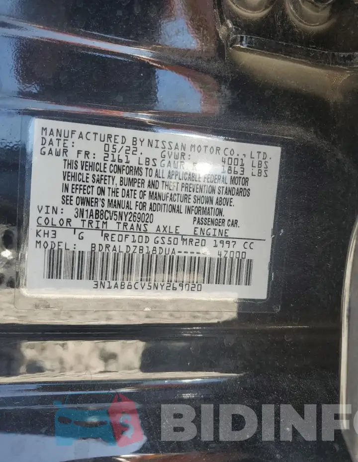 3N1AB8CV5NY269020 Photo# 12