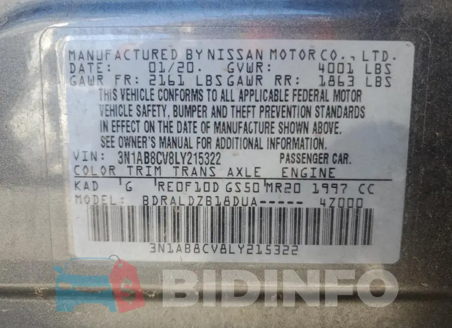 3N1AB8CV8LY215322 Photo# 12