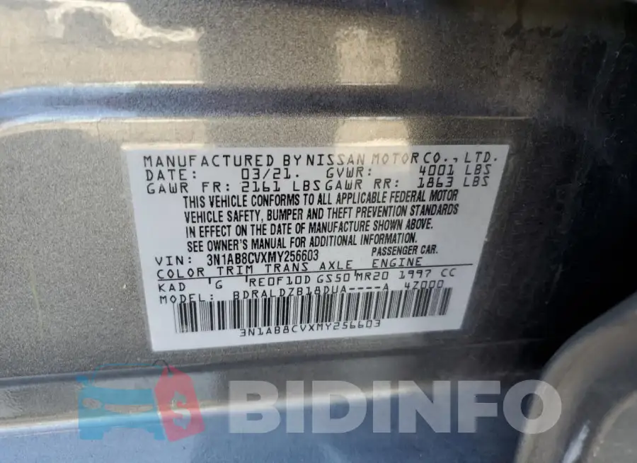 3N1AB8CVXMY256603 Photo# 12