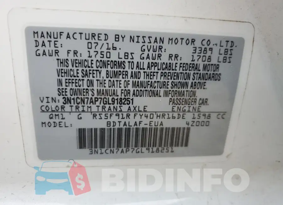 3N1CN7AP7GL918251 Photo# 12