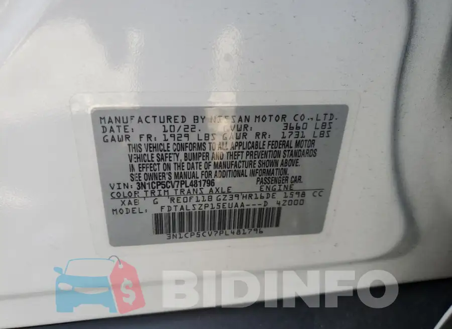 3N1CP5CV7PL481796 Photo# 12