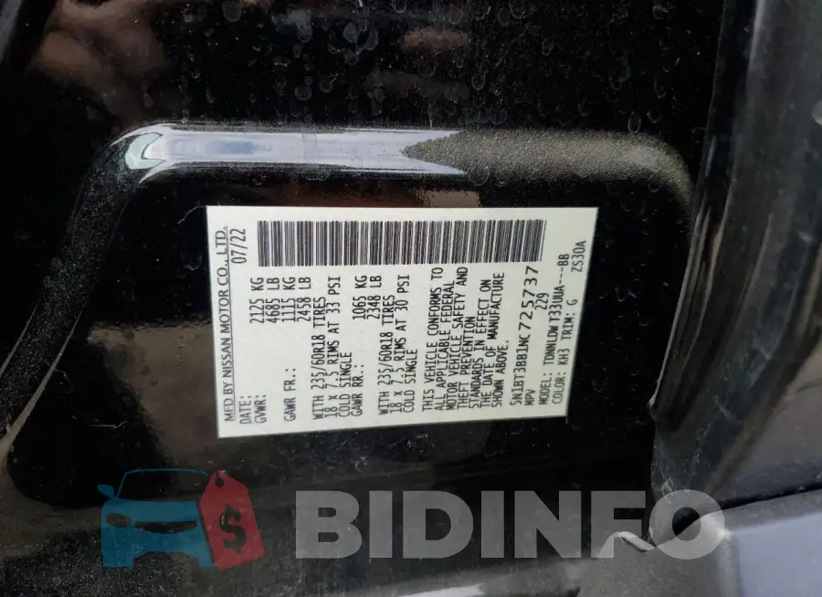 5N1BT3BB1NC725737 Photo# 12