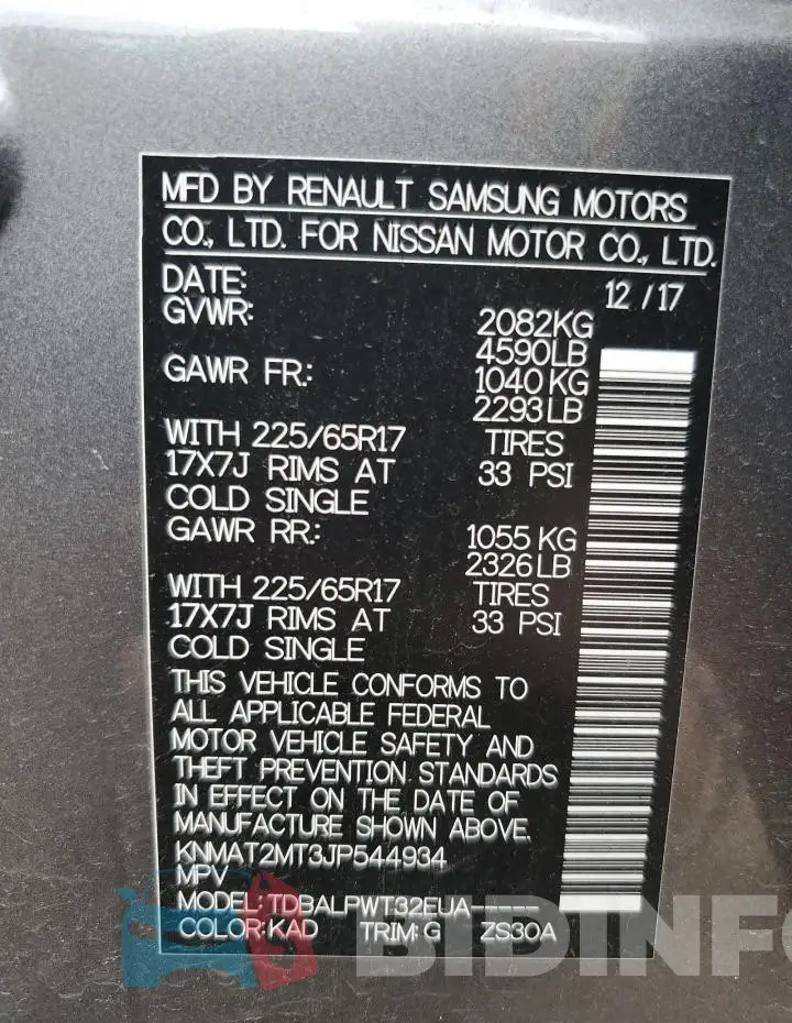 KNMAT2MT3JP544934 Photo# 14