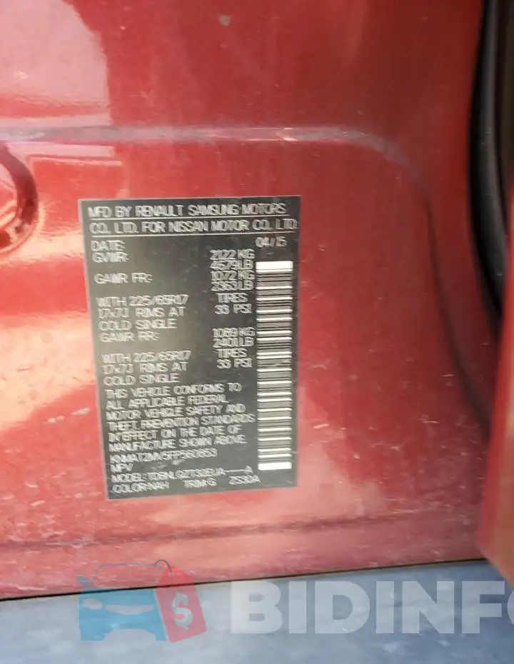 KNMAT2MV5FP560853 Photo# 13