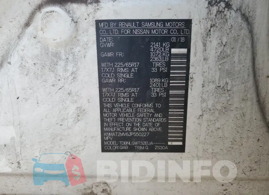 KNMAT2MV6JP550227 Photo# 13