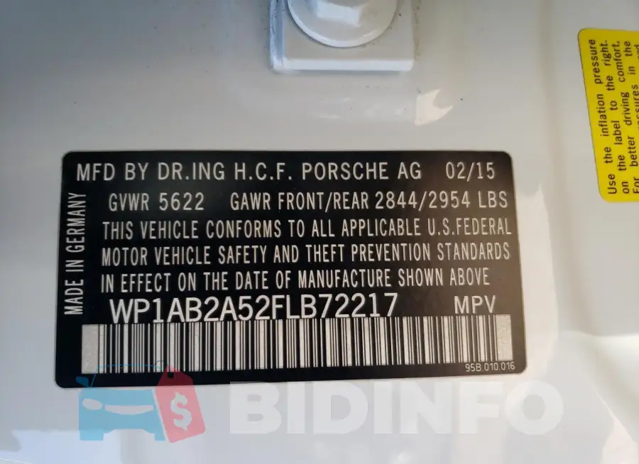 WP1AB2A52FLB72217 Photo# 12