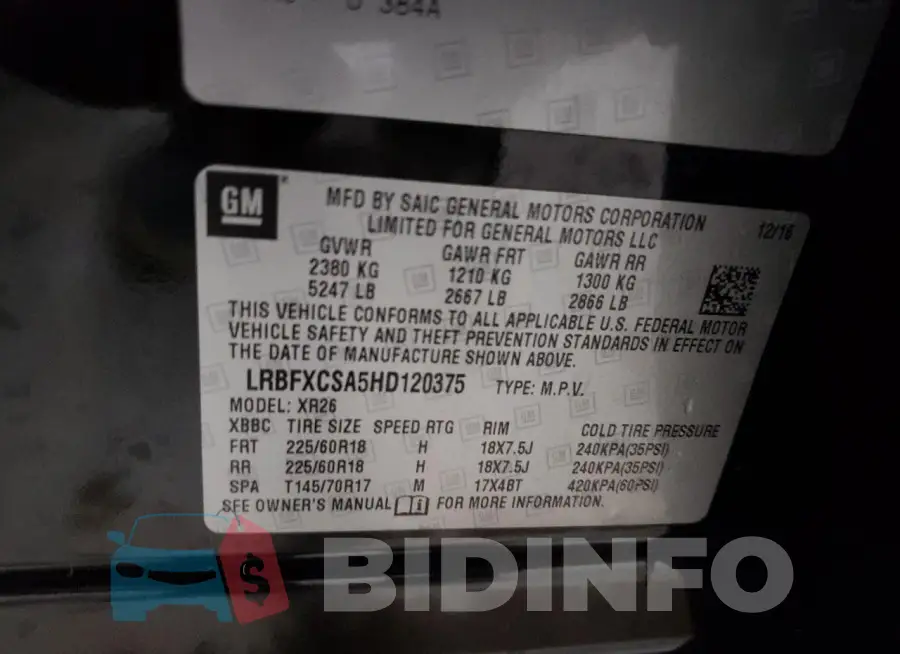 LRBFXCSA5HD120375 Photo# 13