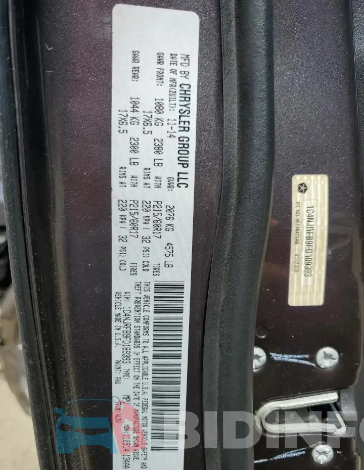 1C4NJRFB9FD189393 Photo# 13