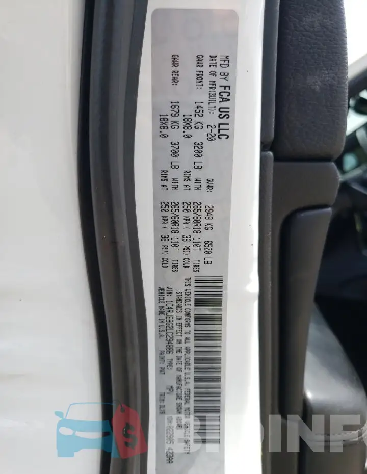 1C4RJEBG2LC294886 Photo# 13