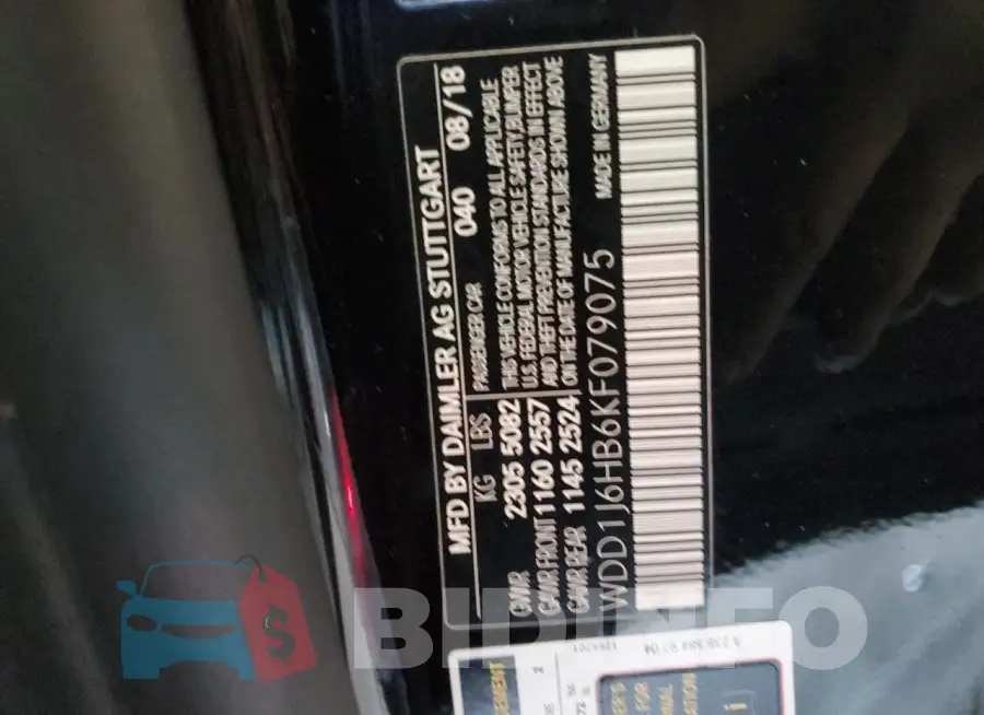 WDD1J6HB6KF079075 Photo# 13