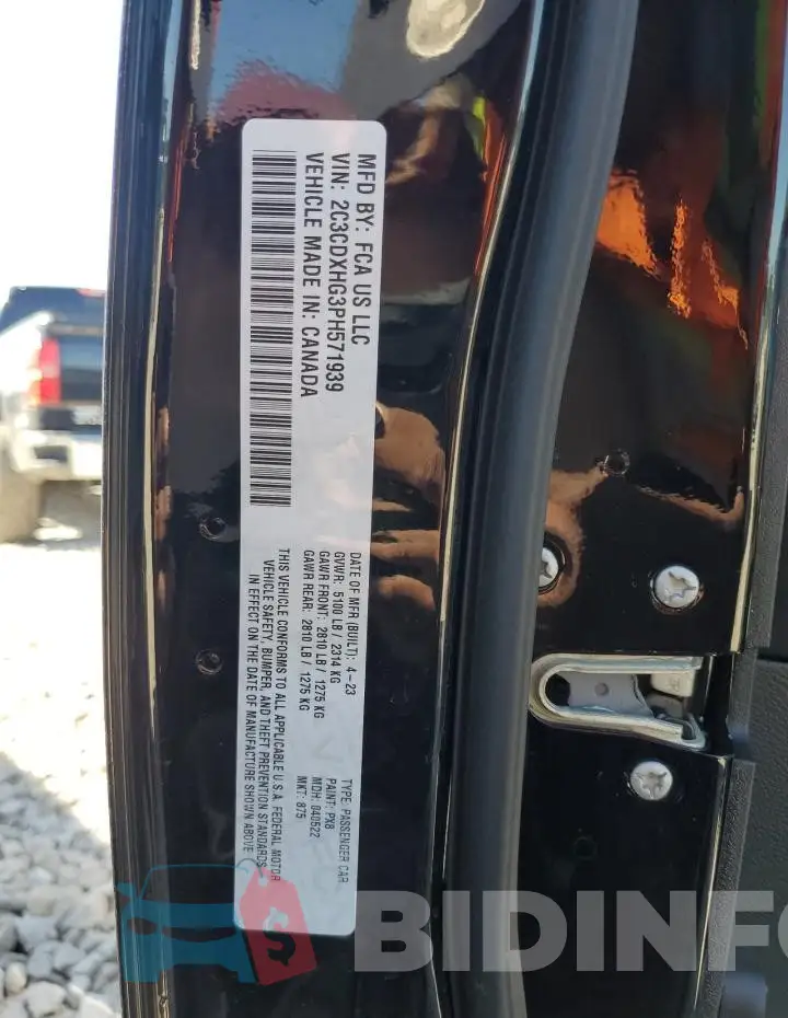 2C3CDXHG3PH571939 Photo# 12
