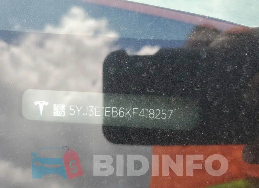5YJ3E1EB6KF418257 Photo# 13