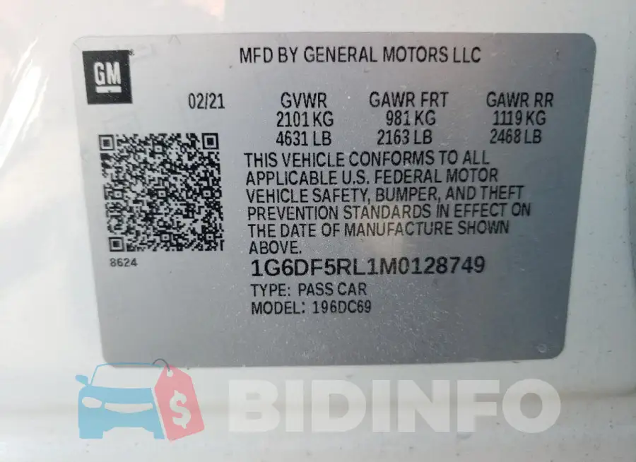 1G6DF5RL1M0128749 Photo# 12