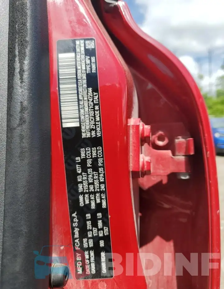 ZFBCFXBT1GP472644 Photo# 13