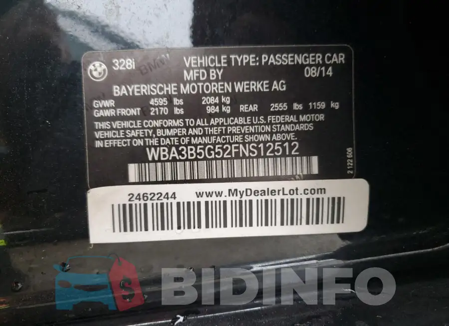 WBA3B5G52FNS12512 Photo# 12