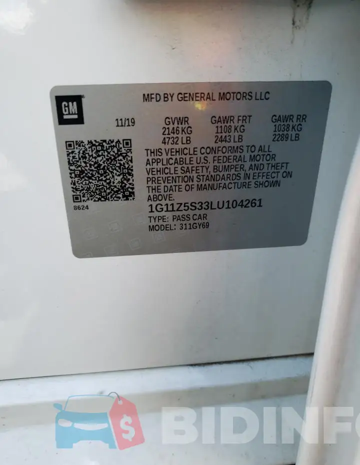 1G11Z5S33LU104261 Photo# 12