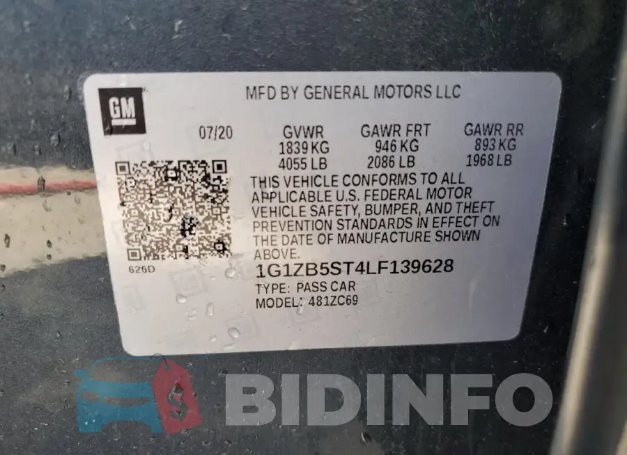 1G1ZB5ST4LF139628 Photo# 13