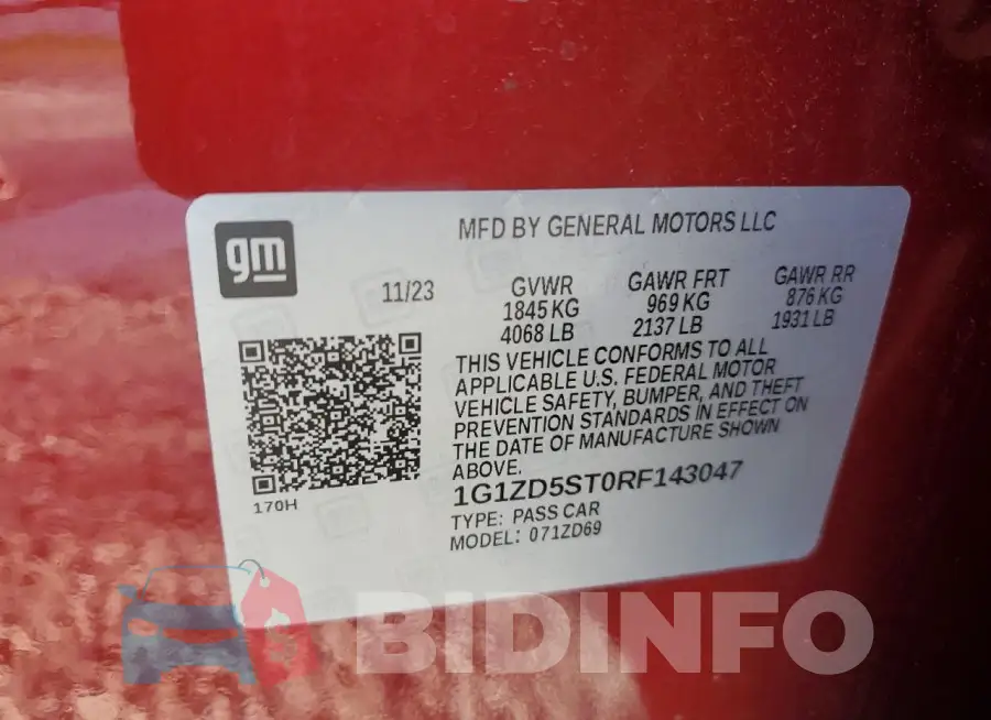1G1ZD5ST0RF143047 Photo# 13