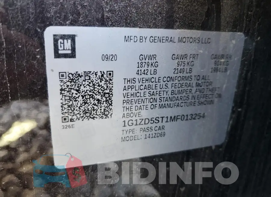 1G1ZD5ST1MF013254 Photo# 12