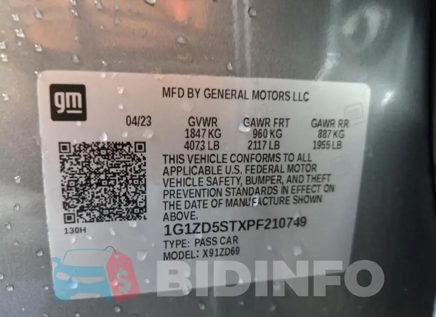 1G1ZD5STXPF210749 Photo# 12