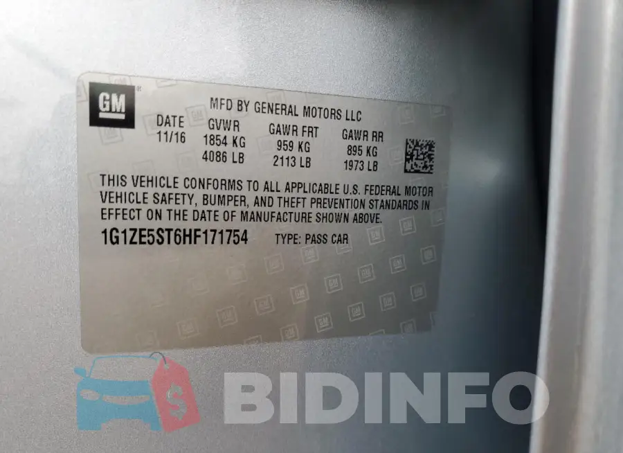 1G1ZE5ST6HF171754 Photo# 12